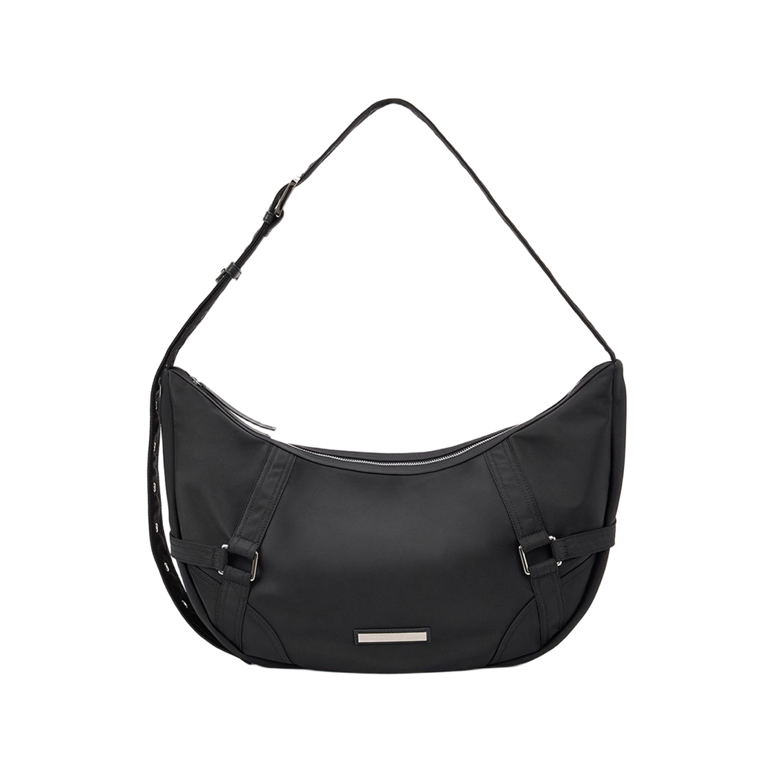 - Matin Kim Fabric Moonline Big Hobo Bag Black