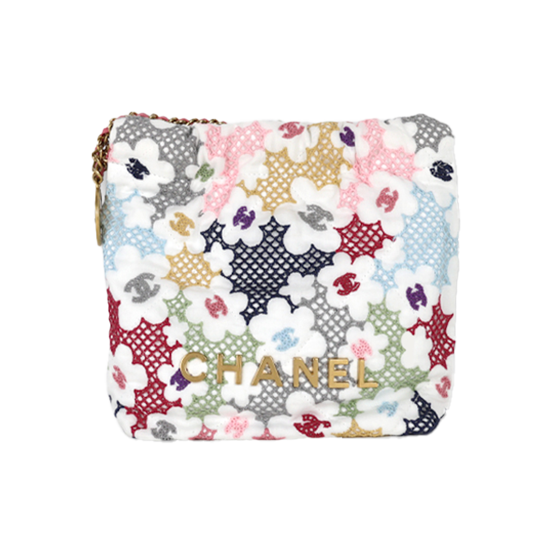 ITTES2DK3ETU Chanel Flower Lace Patchwork 22 Mini Bag