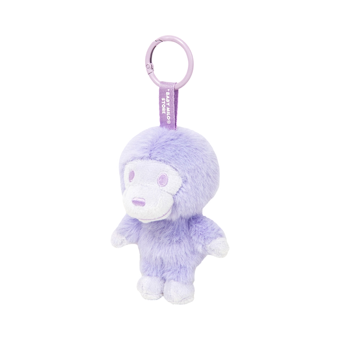 베이프 베이비 마일로 퍼 플러시 인형 키체인 퍼플(BAPE Baby Milo Fur Plush Doll Keychain Purple) - 2