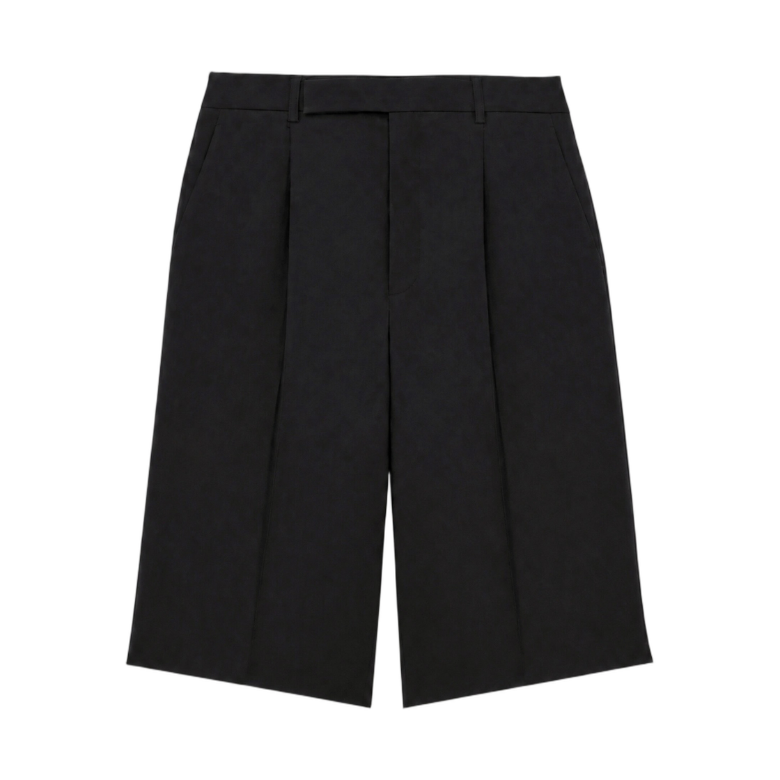 생로랑 버뮤다 쇼츠 그레인 드 뿌드르 누아(Saint Laurent Bermuda Shorts in Grain De Poudre Noir)