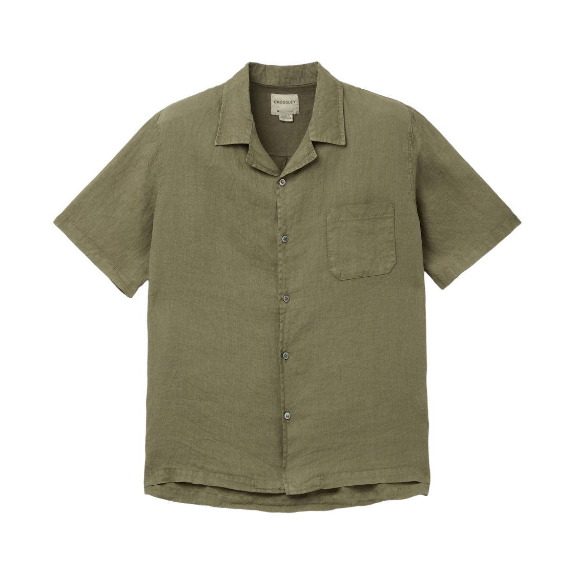 시리즈 크로슬리 하프슬리브 린넨 셔츠 카키(Series Crossley Half Sleeve Linen Shirt Khaki)