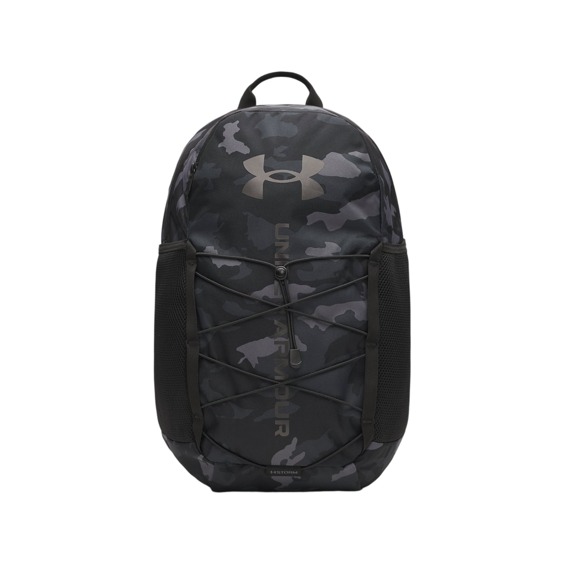 언더아머 UA 허슬 스포츠 6.0 백팩 블랙 메탈릭 블랙(Under Armour UA Hustle Sport 6.0 Backpack Black Metallic Black) - 1