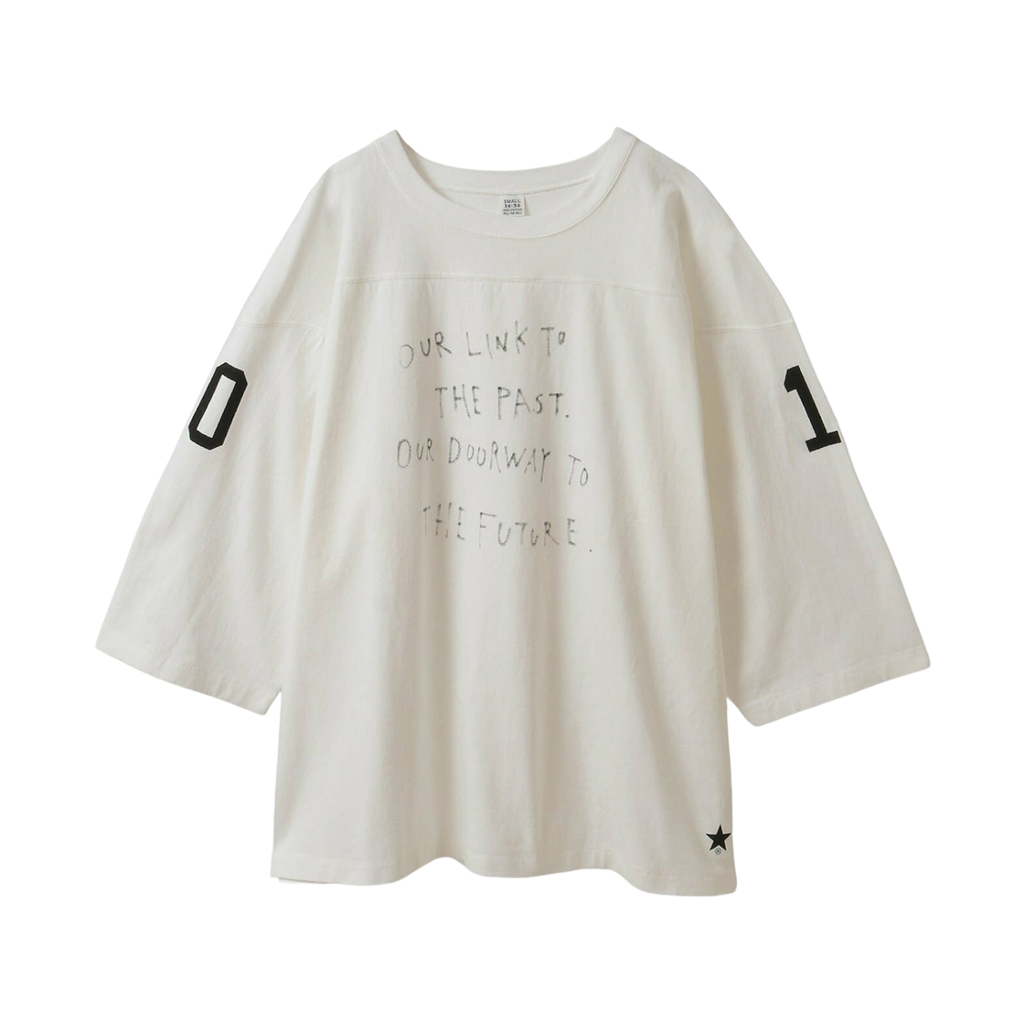 컨버스 도쿄 x 필 더 빌 넘버 풋볼 티셔츠 화이트(Converse Tokyo x Fill The Bill Number Football T-Shirt White)