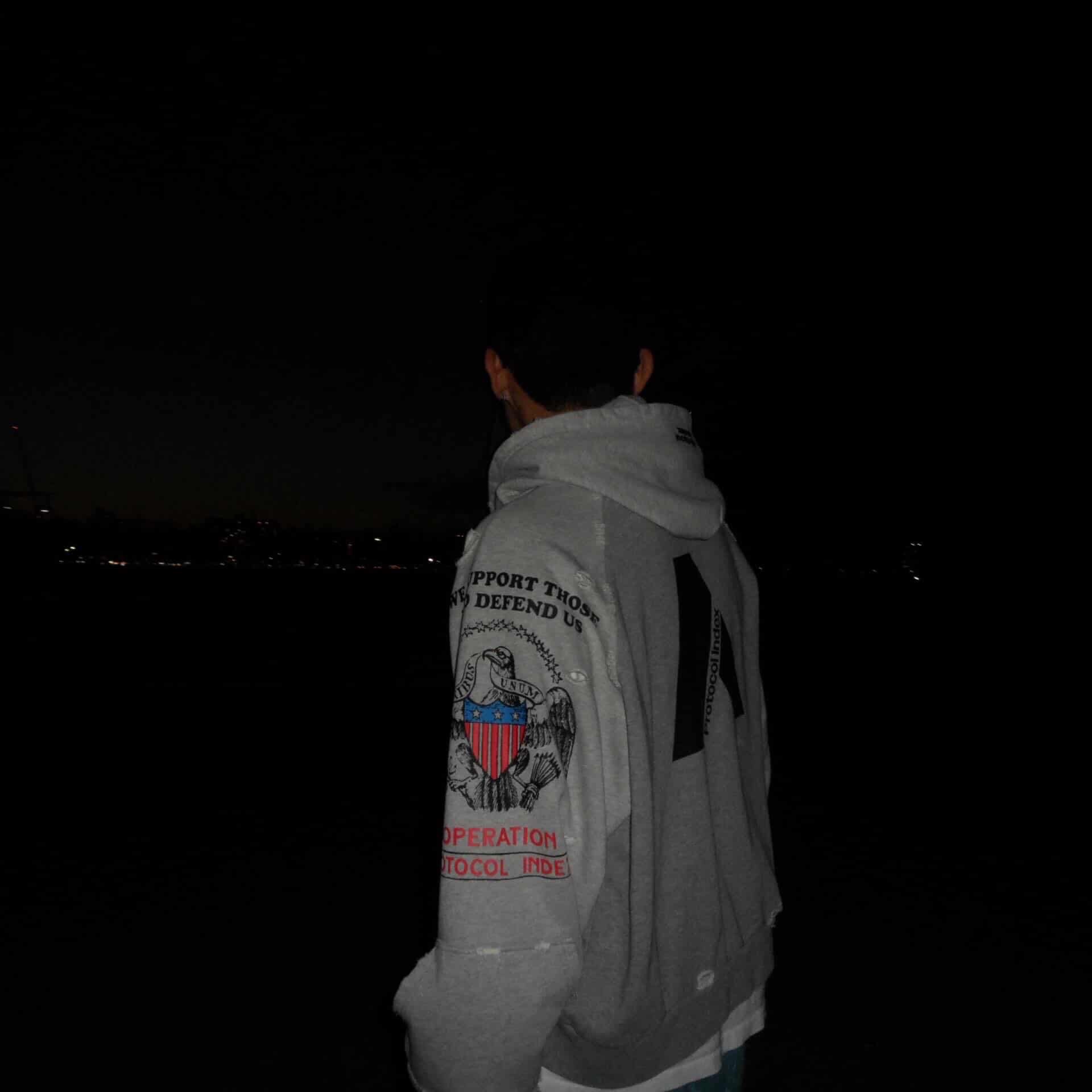 Protocol Index Reconstructed Zip Hoodie Melange Grey 착용 스타일 - 1