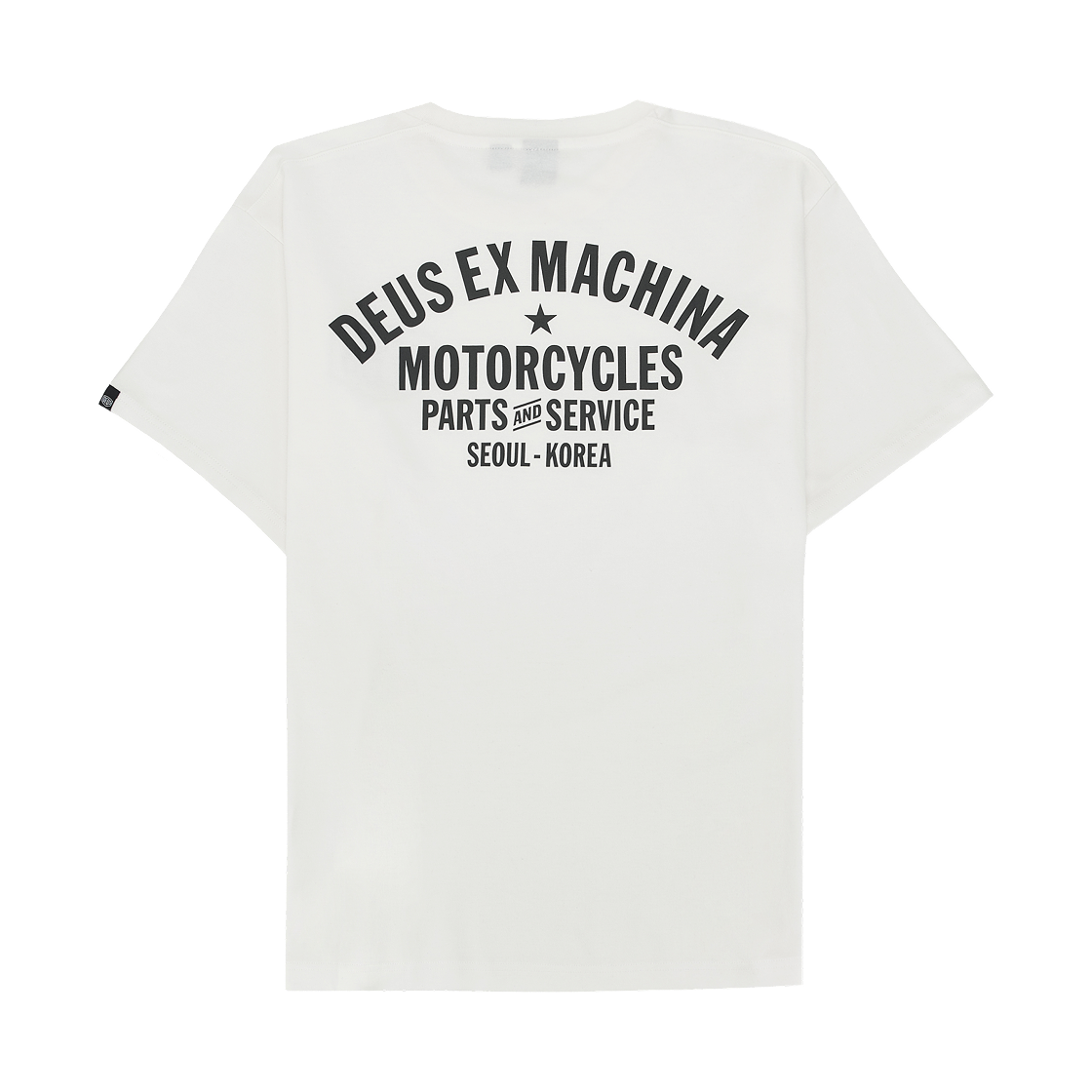 데우스 엑스 마키나 서울 오리지널 어드레스 티셔츠 화이트(Deus Ex Machina Seoul Original Address T-Shirt White)