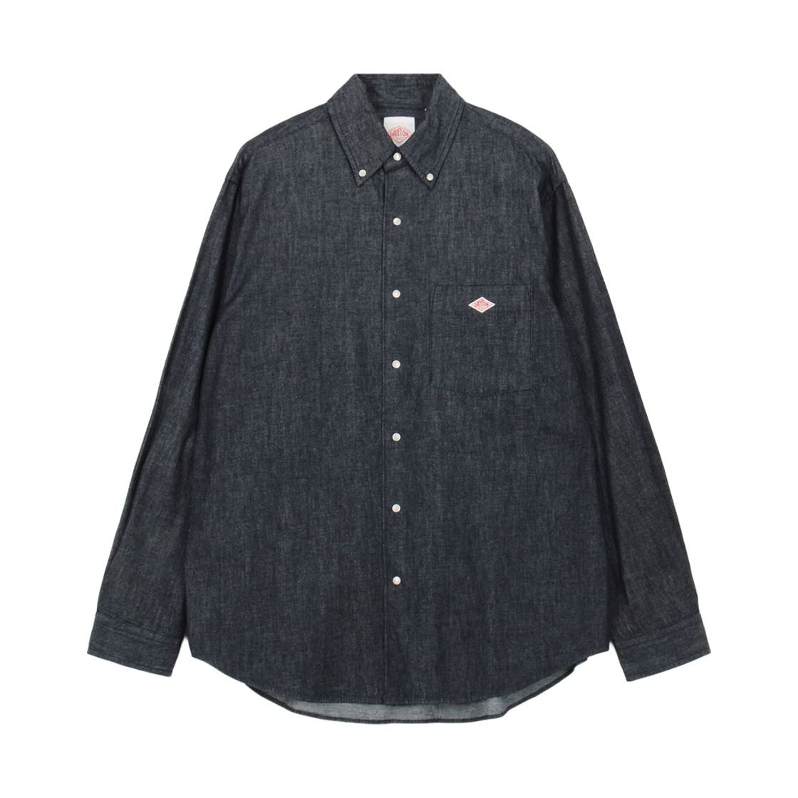 DT-B0293-DUG Danton Denim Dungaree Button Down Shirt Indigo