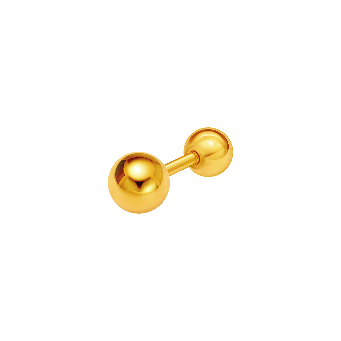 골드팡 24k 순금 골든볼 피어싱 4mm/4바(GOLDPANG 24K Gold Golden Ball Piercing 4mm / 4 Bar)