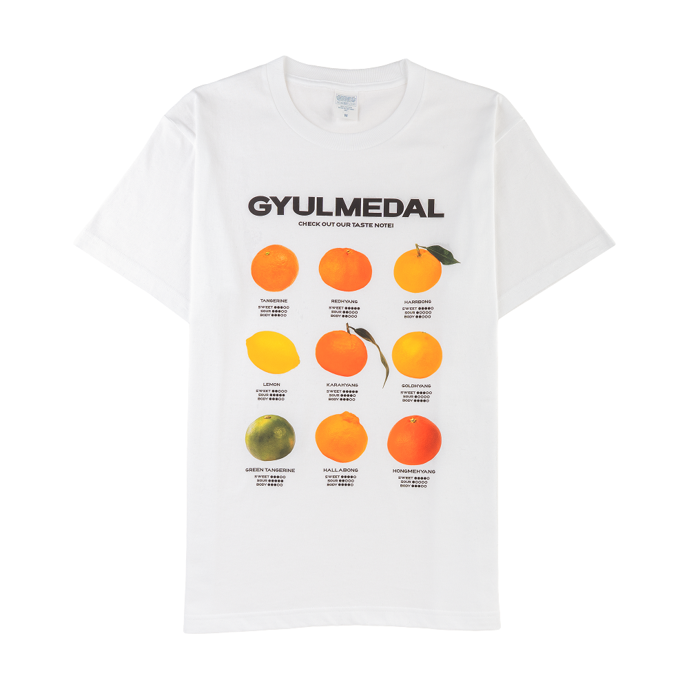 [KREAM 단독] 귤메달x유니클로 25SS 시트러스 팔레트 티셔츠([KREAM 단독] GYULMEDALxUniqlo 25SS Citrus Pallete T-Shirts)