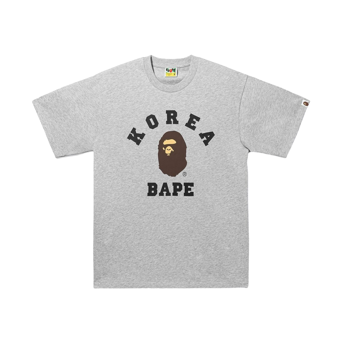 베이프 코리아 컬리지 릴렉스드 핏 티셔츠 그레이(BAPE Korea College Relaxed Fit T-Shirt Gray) - 1