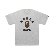 BAPE Korea College Relaxed Fit T-Shirt Gray