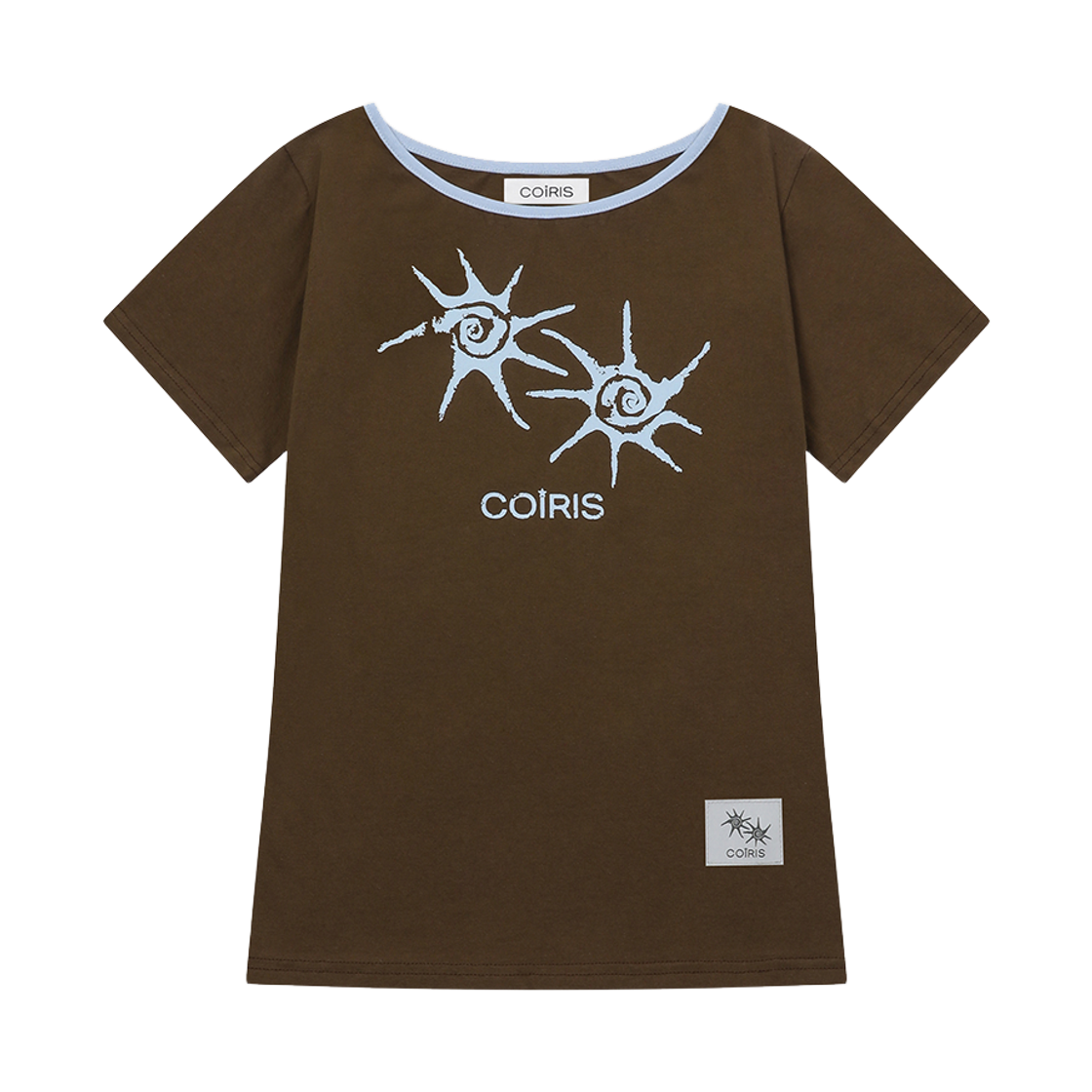 C-P00000HH Coiris Soluna One Shoulder Half T Brown