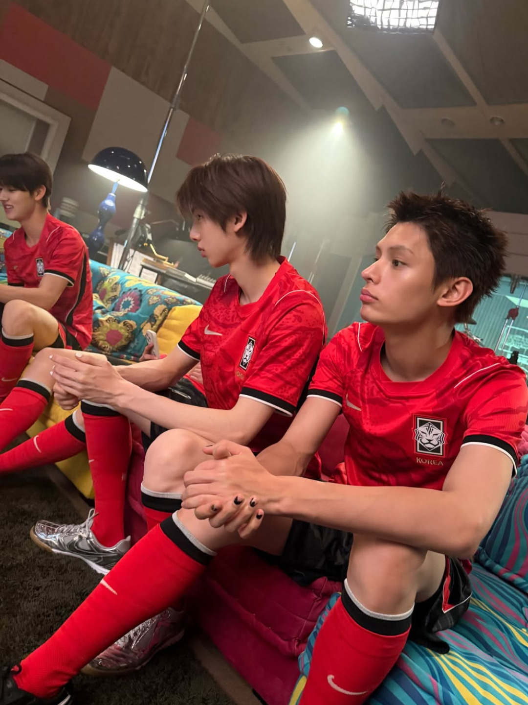 Nike Korea 2026 Stadium Home Dri-Fit Soccer Replica Jersey Global Red Black (Non Marking Ver.), (W) Nike Korea 2026 Stadium Home Dri-Fit Soccer Replica Jersey Global Red Black (IB4565-679) (Non Marking Ver.) 착용 스타일 - 3