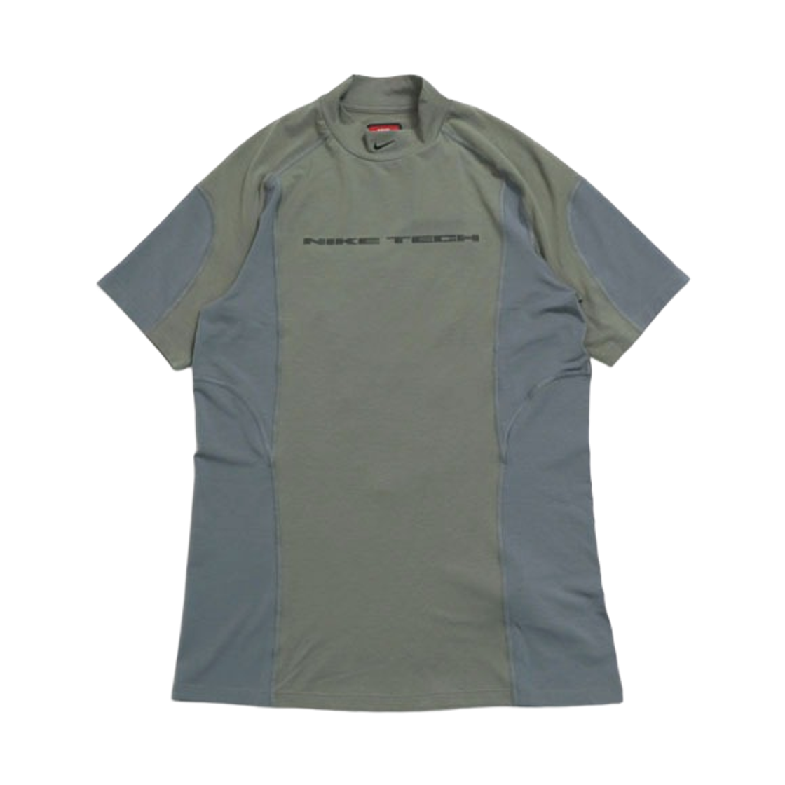 나이키 테크 드라이핏 숏슬리브 베이스 레이어 라이트 아미 쿨 그레이 - 아시아(Nike Tech Dri-Fit Short Sleeve Base Layer Light Army Cool Grey - Asia) - 1
