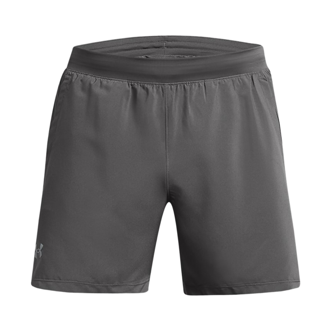 1382617-025 Under Armour UA Launch 5 Inch Shorts Castlerock Reflective