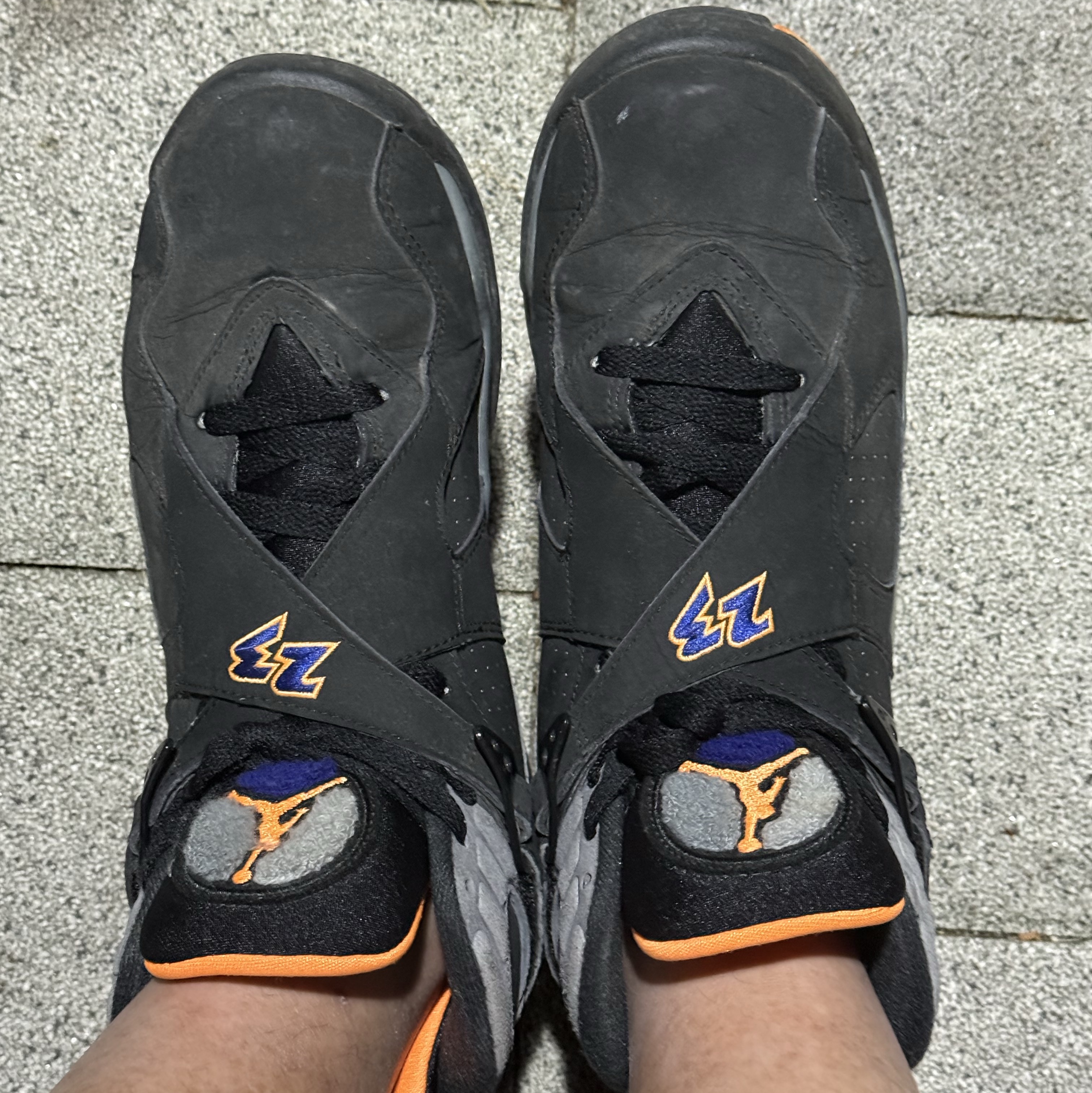 Jordan 8 Retro Phoenix Suns 착용 스타일