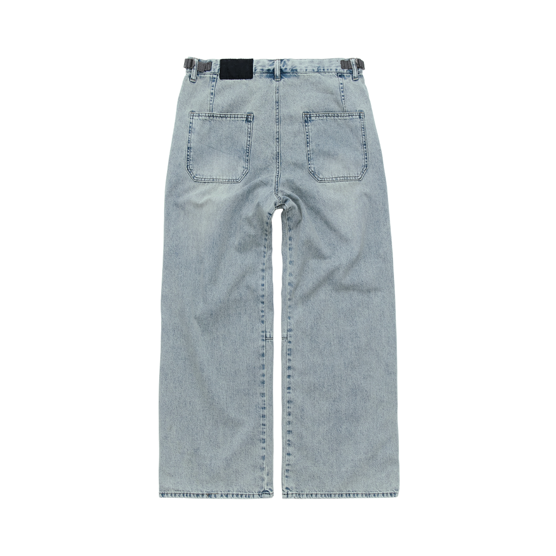 폴리테루 고시마 데님 팬츠 (스톤 블리치드) 아이스(Polyteru Gosima Denim Pants (Stone Bleached) Ice) - 2