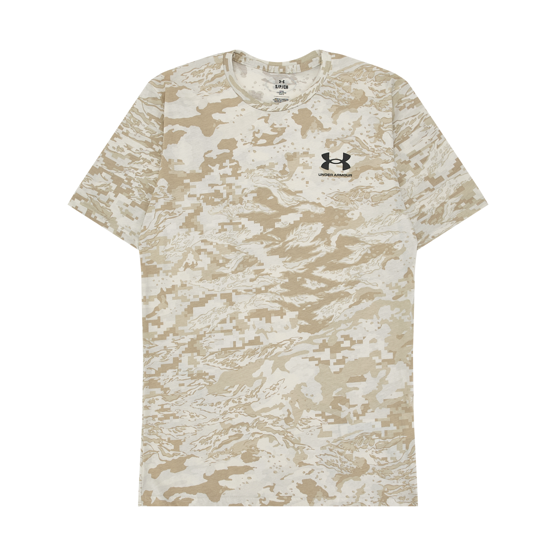언더아머 ABC 카모 숏슬리브 스톤 블랙(Under Armour ABC Camo Short Sleeve Stone Black)
