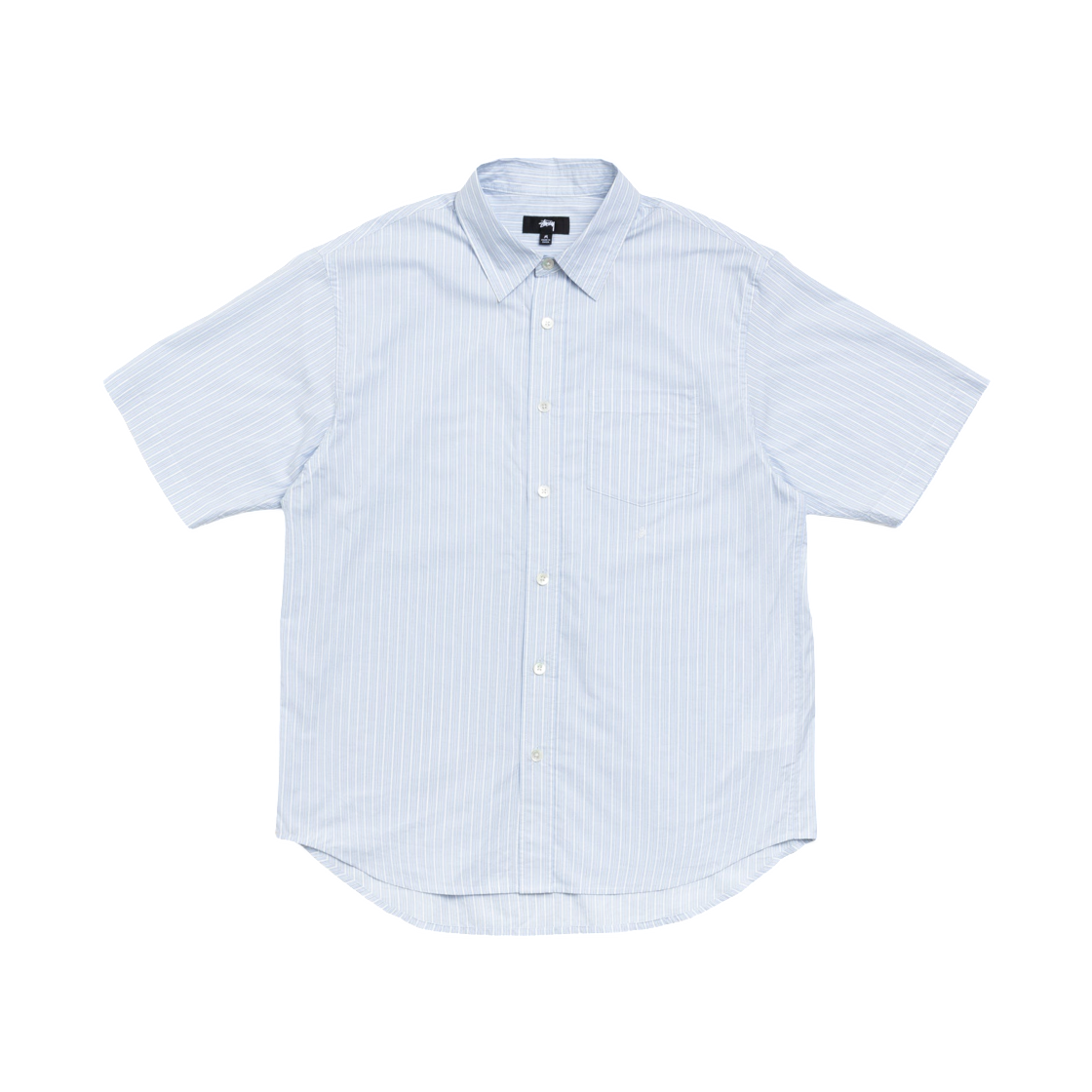 1110415 Stussy Standard SS Shirt Blue Stripe