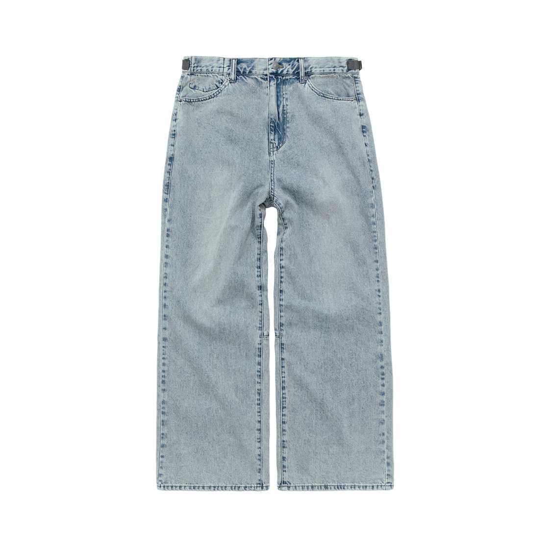 폴리테루 고시마 데님 팬츠 (스톤 블리치드) 아이스(Polyteru Gosima Denim Pants (Stone Bleached) Ice)