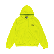 Stussy Athletic Mesh Zip Hoodie Safety Green