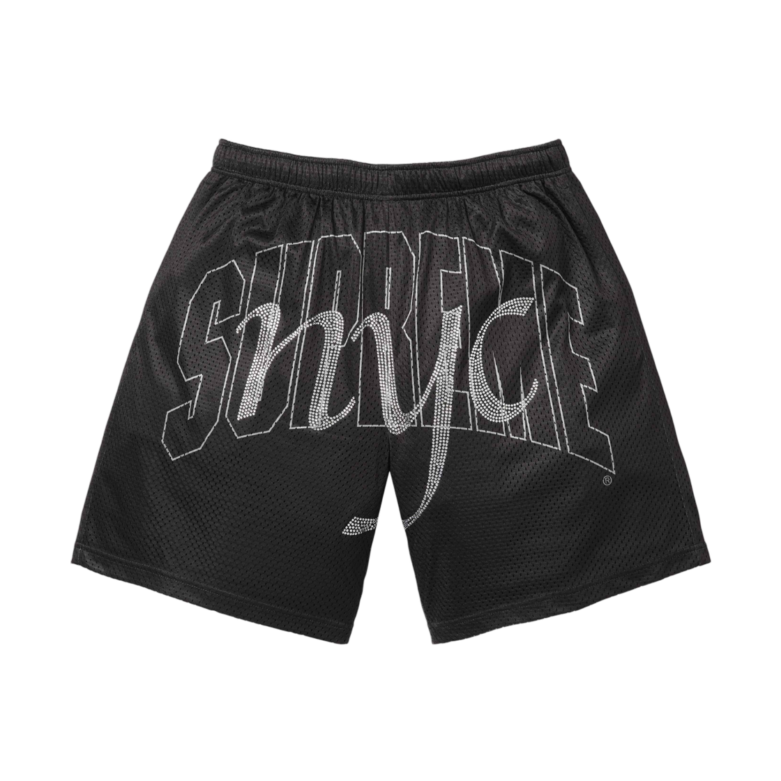 - Supreme Rhinestone Mesh Short Black - 26SS