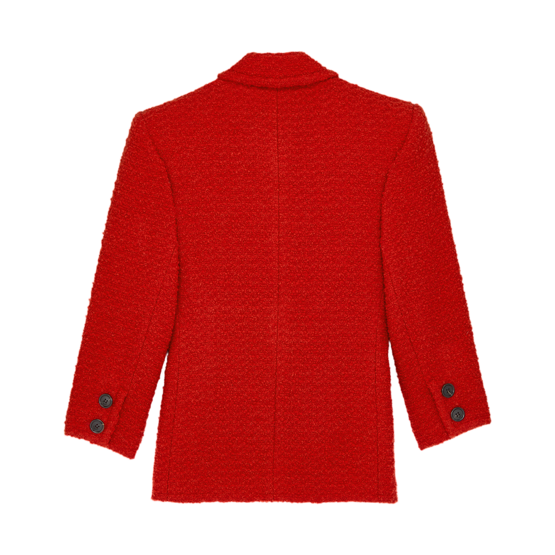 (W) 생로랑 싱글 브레스티드 자켓 트위드 루((W) Saint Laurent Single Breasted Jacket in Tweed Roux) - 2