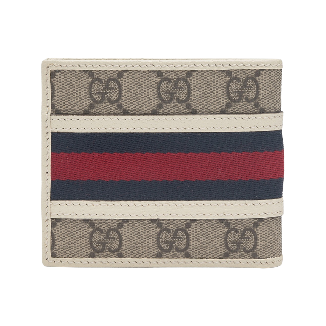구찌 오피디아 GG 웹 수프림 캔버스 반지갑 화이트(Gucci Ophidia GG Web Supreme Canvas Bi-Fold Wallet White) - 2