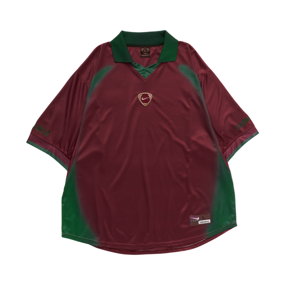 나이키 x 트래비스 스캇 캑터스 잭 포르투갈 토탈 90 레트로 저지 버건디(Nike x Travis Scott Cactus Jack Portugal Total 90 Retro Jersey Burgundy) - 1