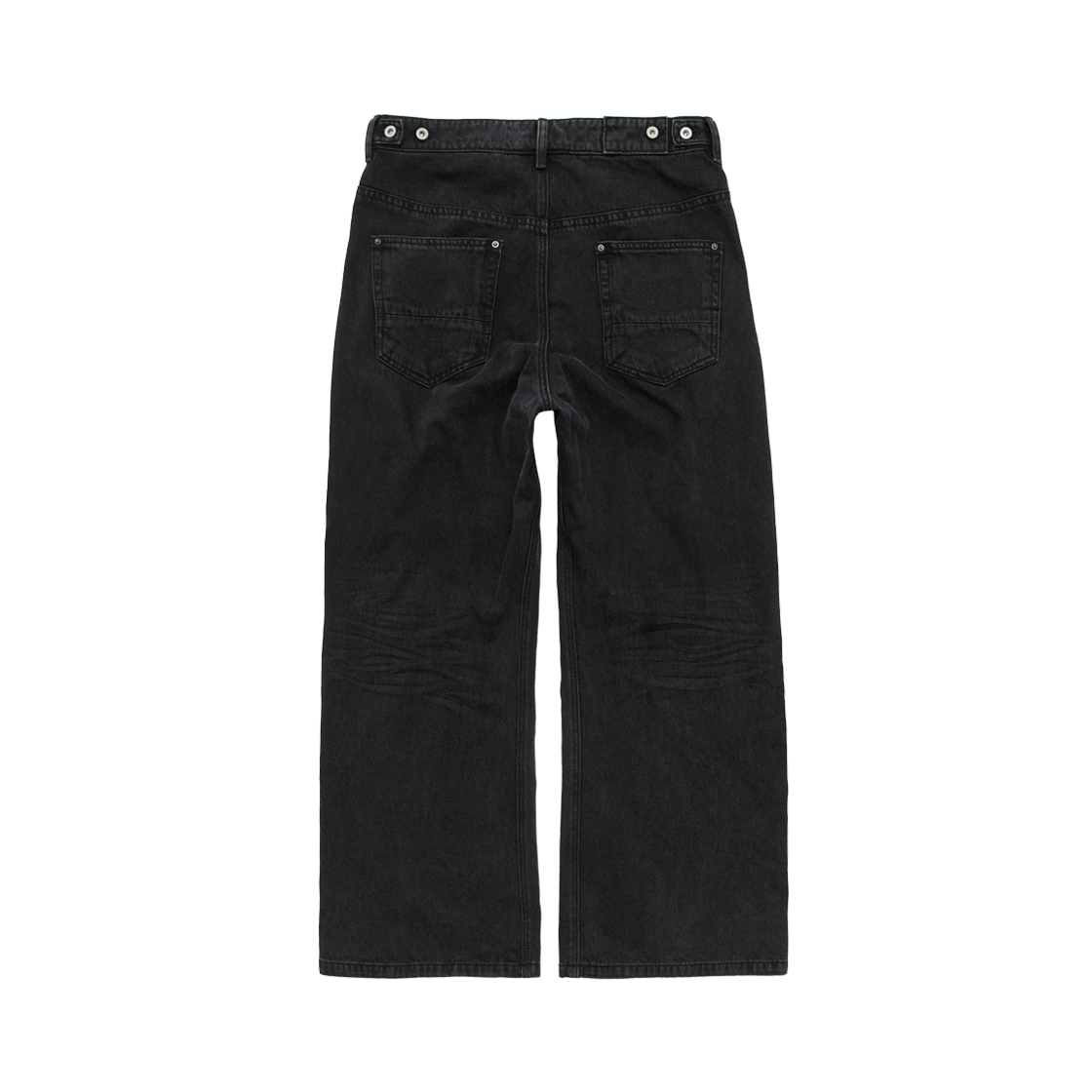 폴리테루 루즈드 언코티드 진 블랙(Polyteru Loosed Uncoated Jean Black) - 2