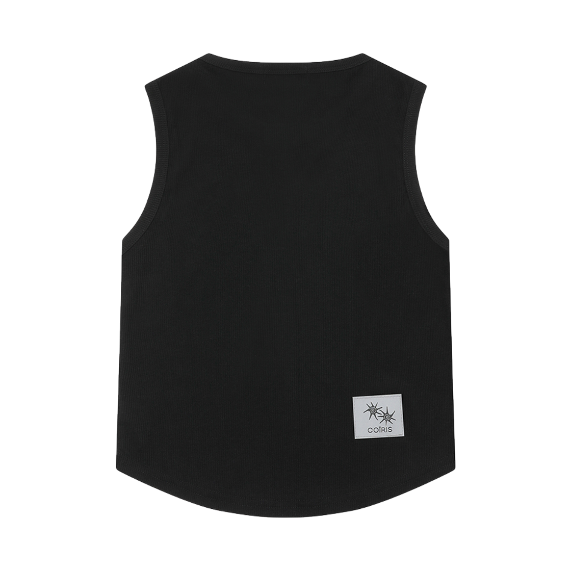 코이리스 아리나 버튼 크롭 굴림 슬리브리스 블랙(Coiris Arina Button Crop Sleeveless Black) - 2