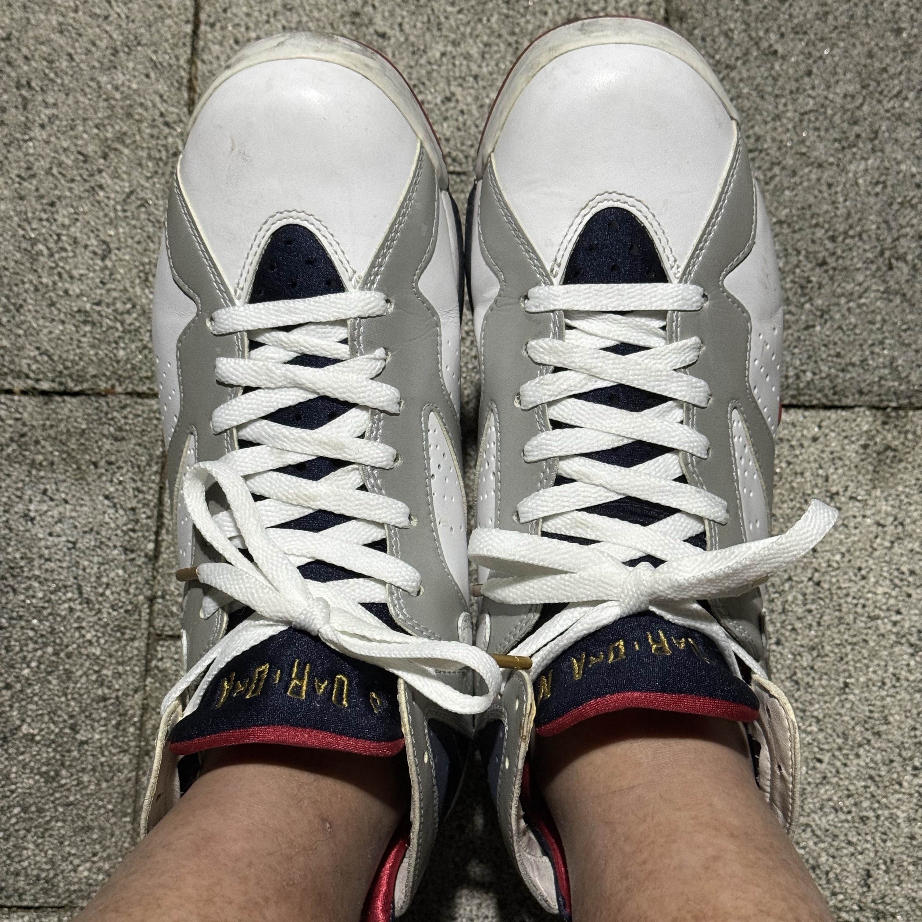 Jordan 7 Retro Olympic 2012 착용 스타일