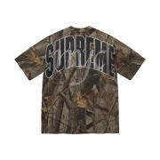 Supreme Rhinestone Script S/S Top Realtree Hardwoods Camo  - 26SS