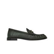 Saint Laurent Le Loafer Supple in Eel English Green