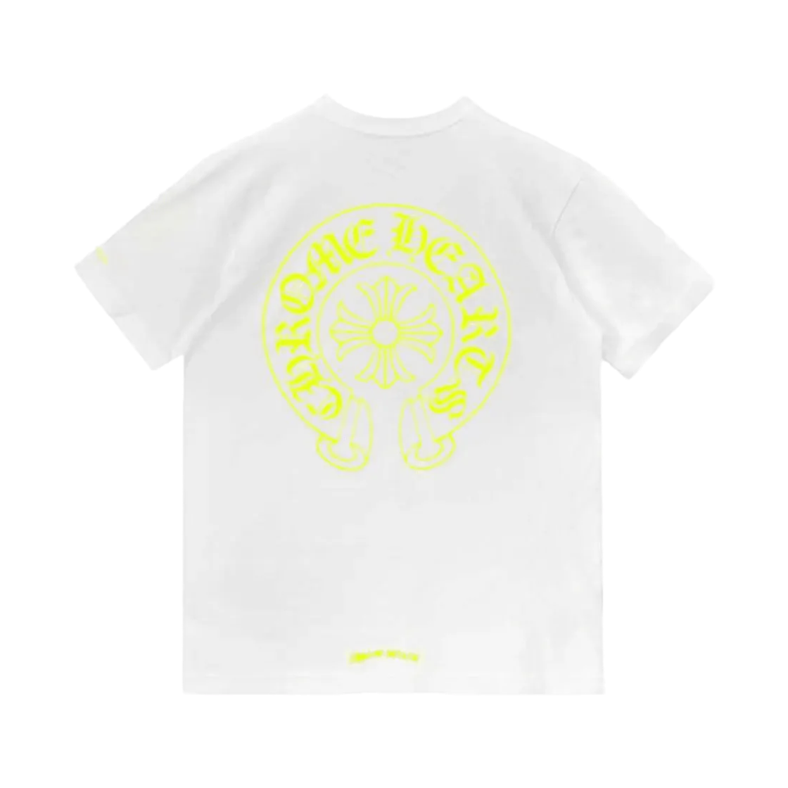 - Chrome Hearts Horseshoe Logo Pocket T-Shirt White Neon