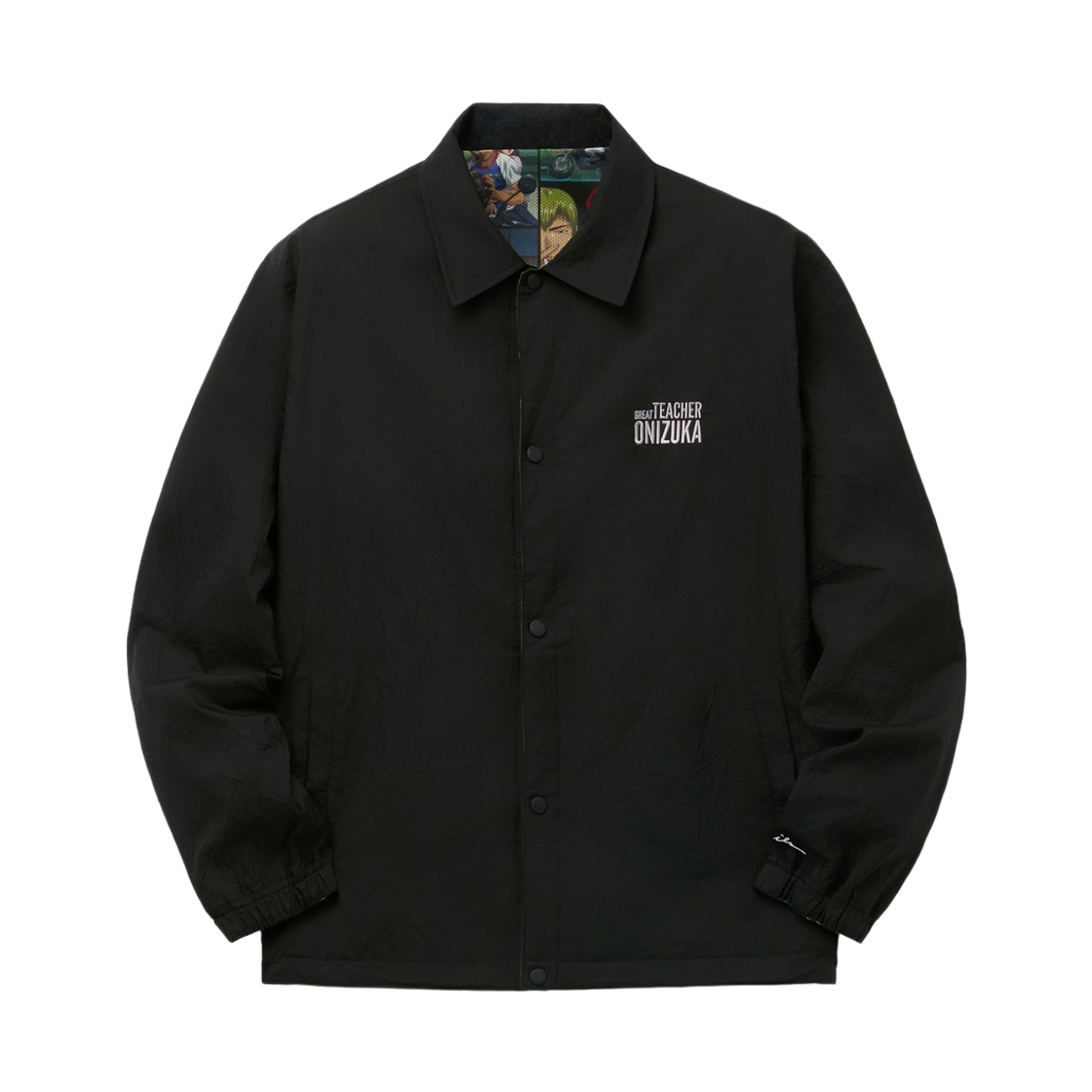 시리즈 X GTO 리버서블 코치 점퍼 블랙(Series Series X Gto Reversible Coach Jacket Black)
