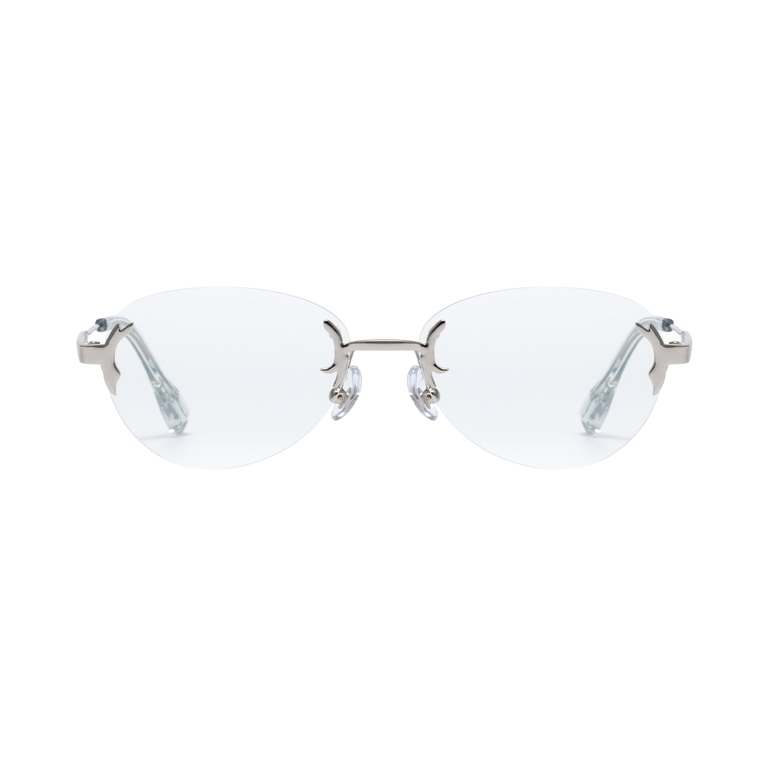 리끌로우 BOBO 블루라이트 안경 실버(RECLOW BOBO Blue Light Glasses Silver) - 1
