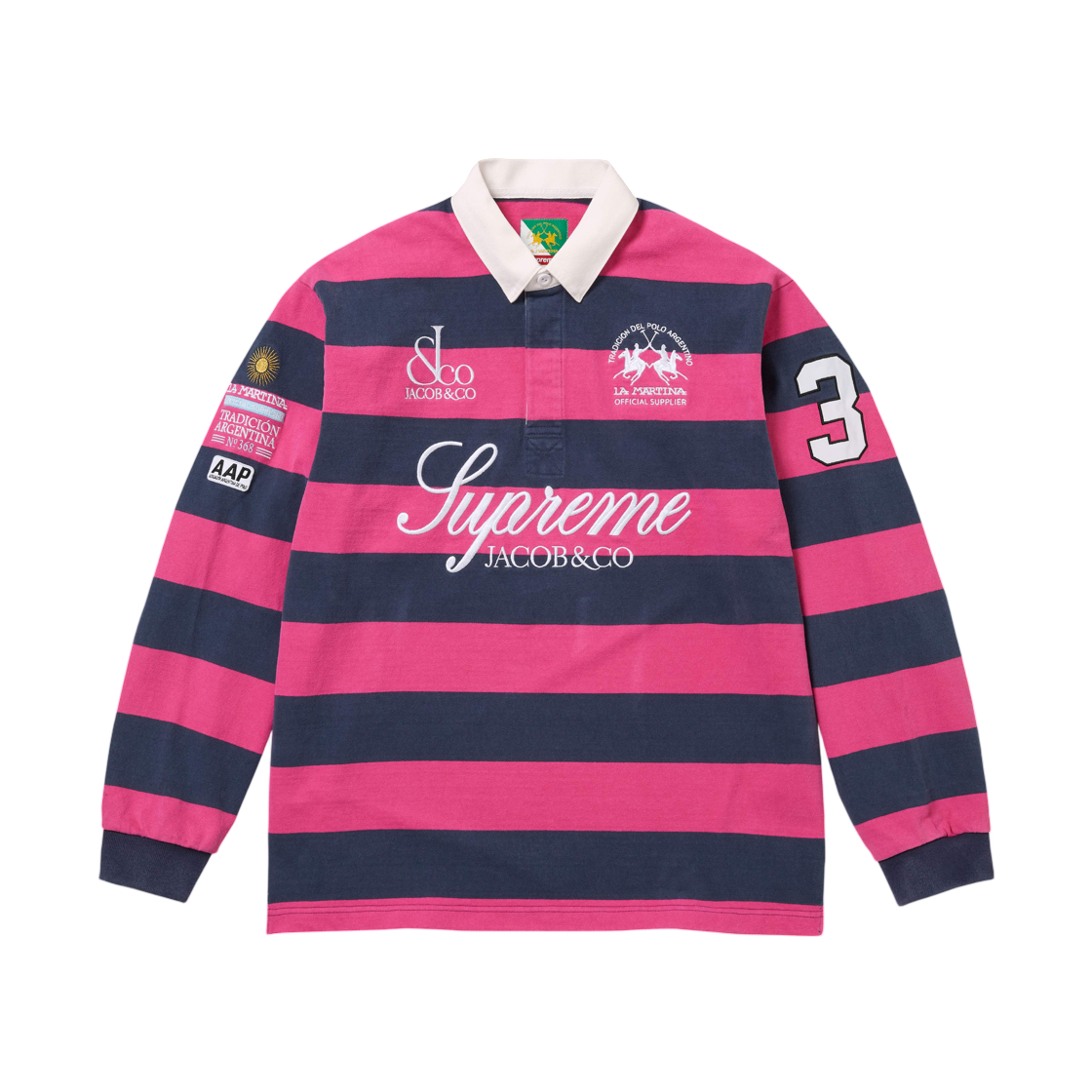 슈프림 x 라 마르티나 x 제이콥 앤 코 럭비 스트라이프 - 26SS(Supreme x La Martina x Jacob & Co Rugby Stripe - 26SS)