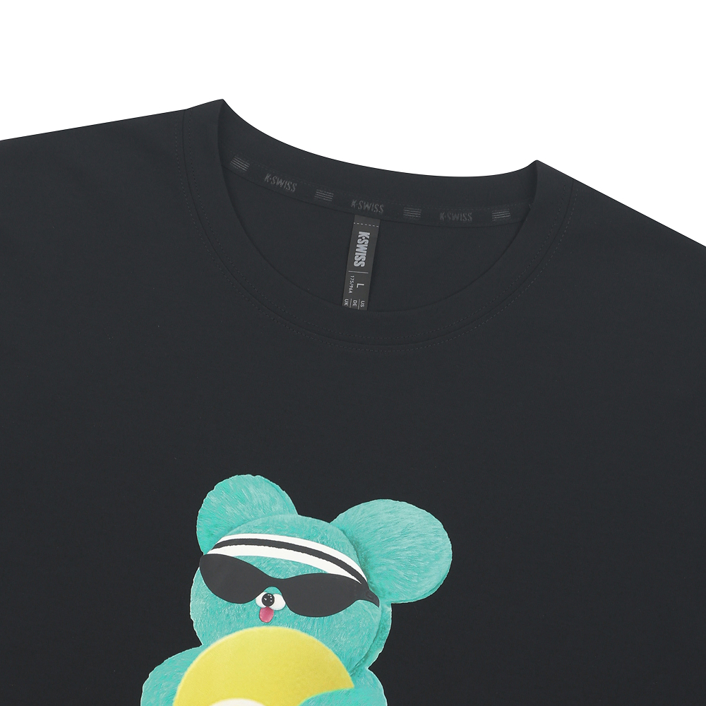 케이스위스 x 와사비 베어 공용  쿨 반팔 티 BK(K-SWISS x WASABI BEAR U COOL SS T BK) - 3