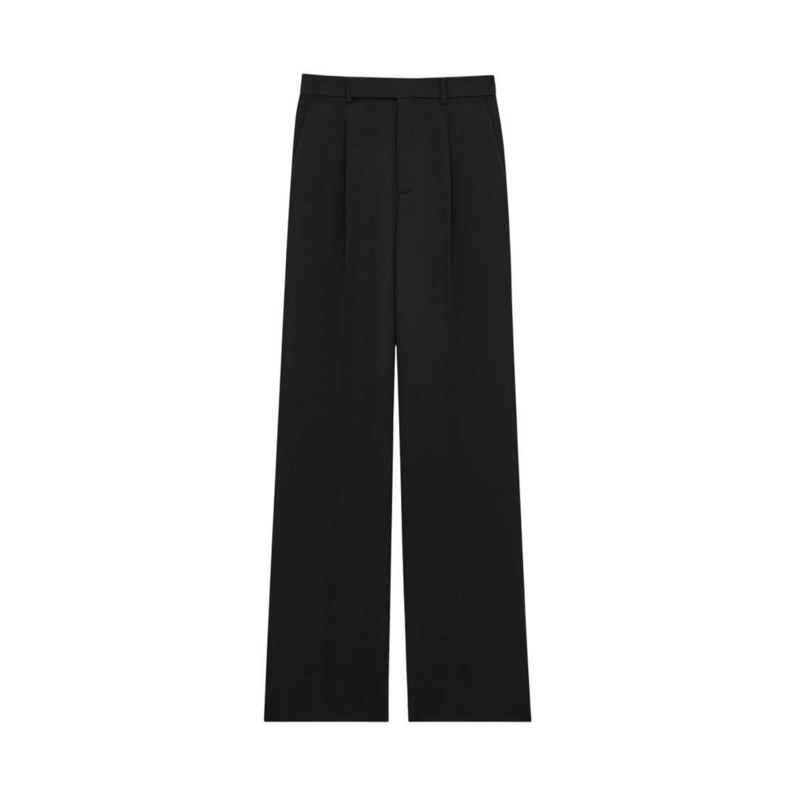 생로랑 플루이드 팬츠 그레인 드 뿌드르 누아(Saint Laurent Fluid Pants in Grain De Poudre Noir)