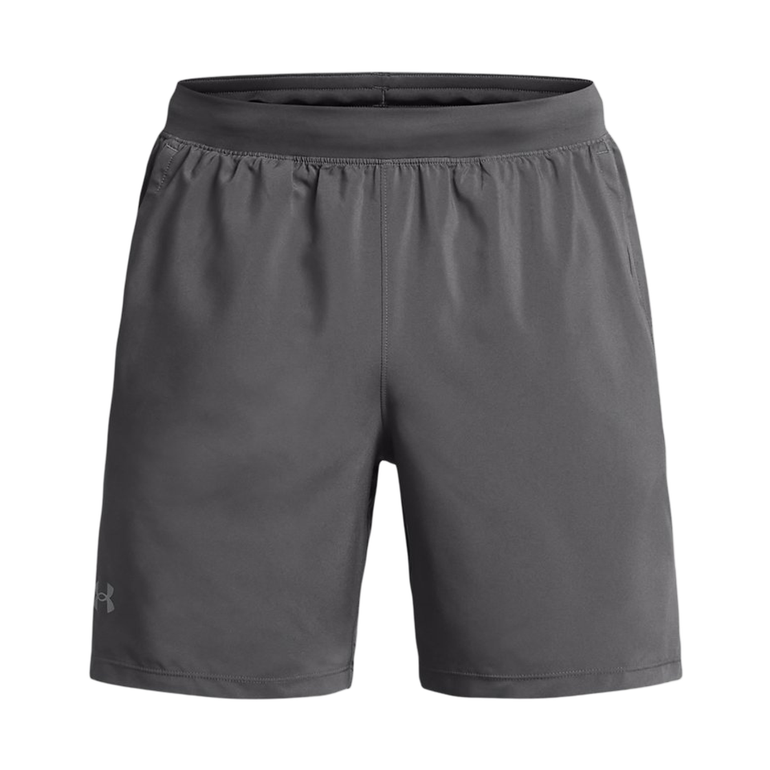 1382620-025 Under Armour UA Launch 7 Inch Shorts Castlerock White Reflective