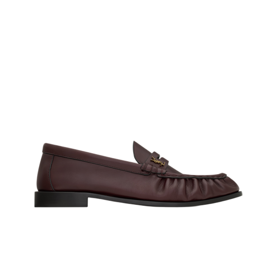 생로랑 르 로퍼 서플 스무스 레더 헬리오스 보르도(Saint Laurent Le Loafer Supple in Smooth Leather Helios Bordeaux) - 1