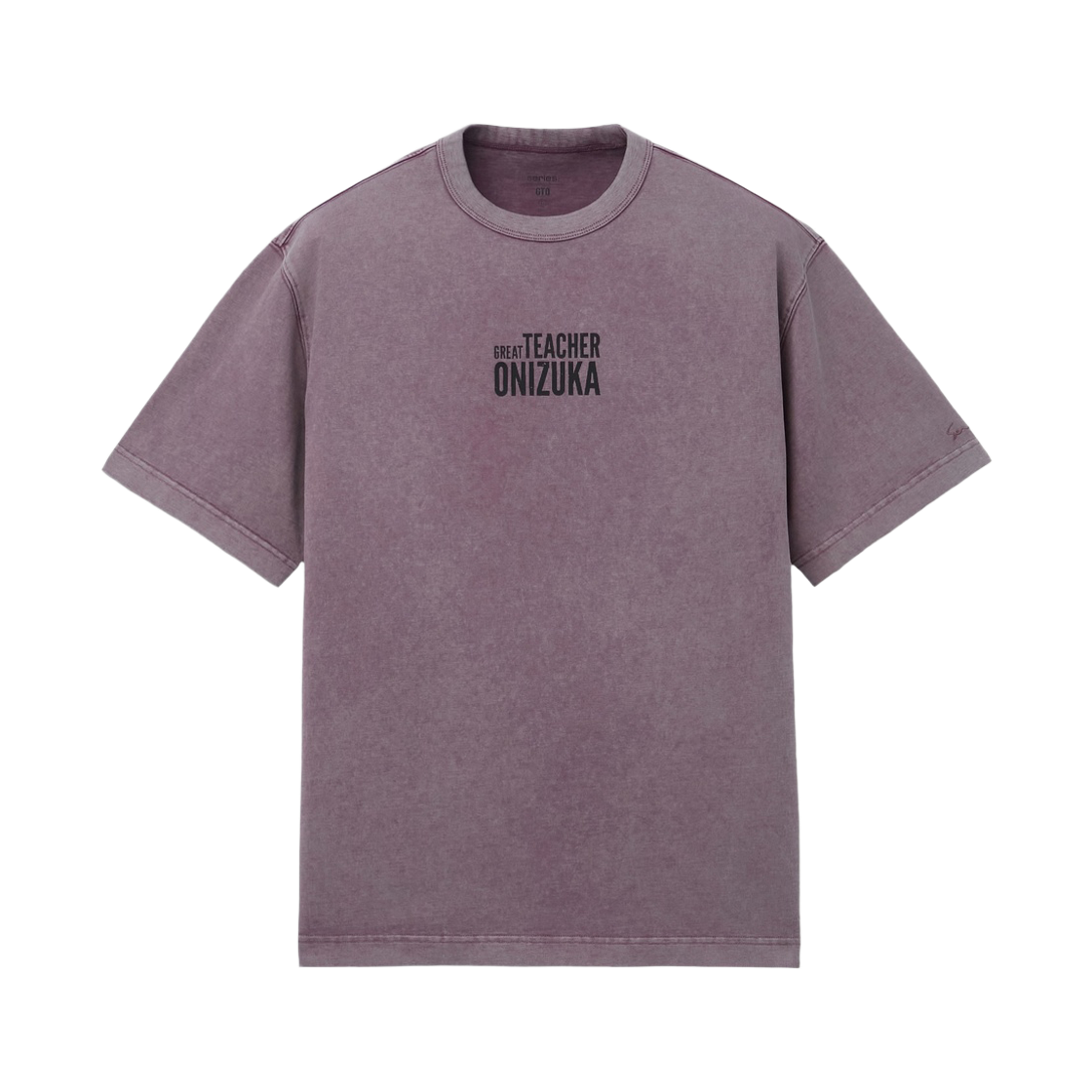 시리즈 X GTO 백프린트 다잉 반팔 티셔츠 퍼플(Series Series X Gto Back Print Dyed Short Sleeve Purple)