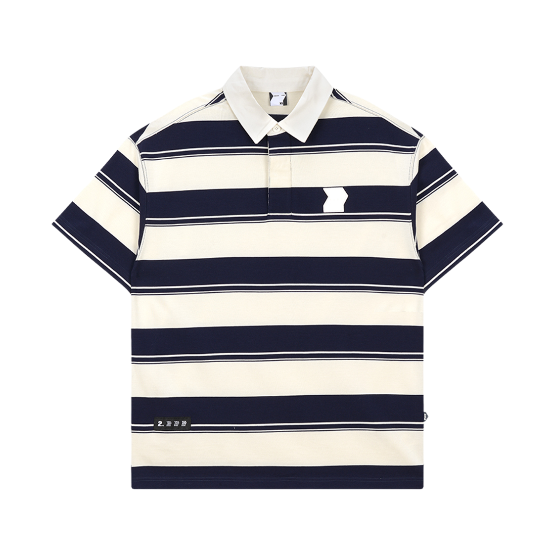 GWBFSP08 WILLBE PLAY Stripe Polo Shirt Navy