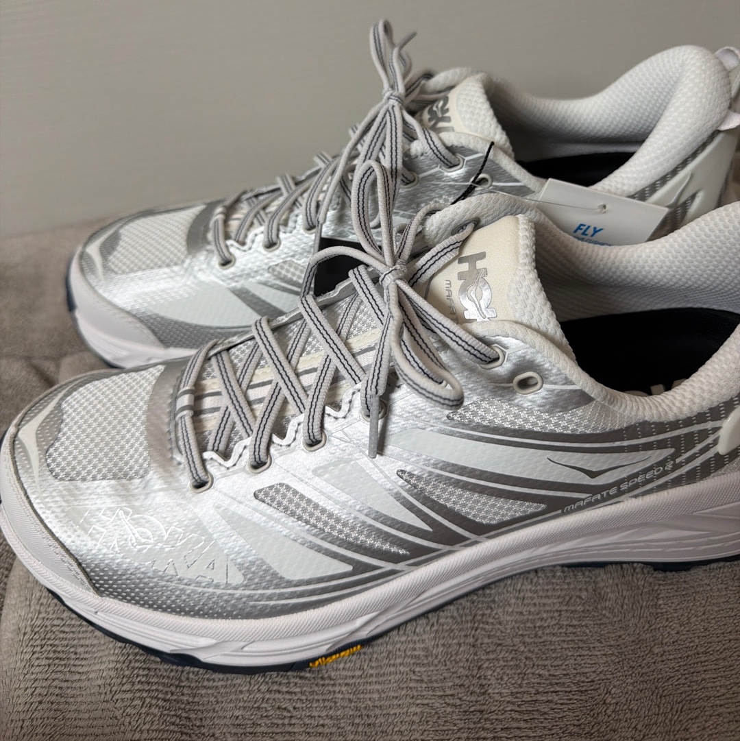 Hoka Mafate Speed 2 White Silver - 25FW 착용 스타일