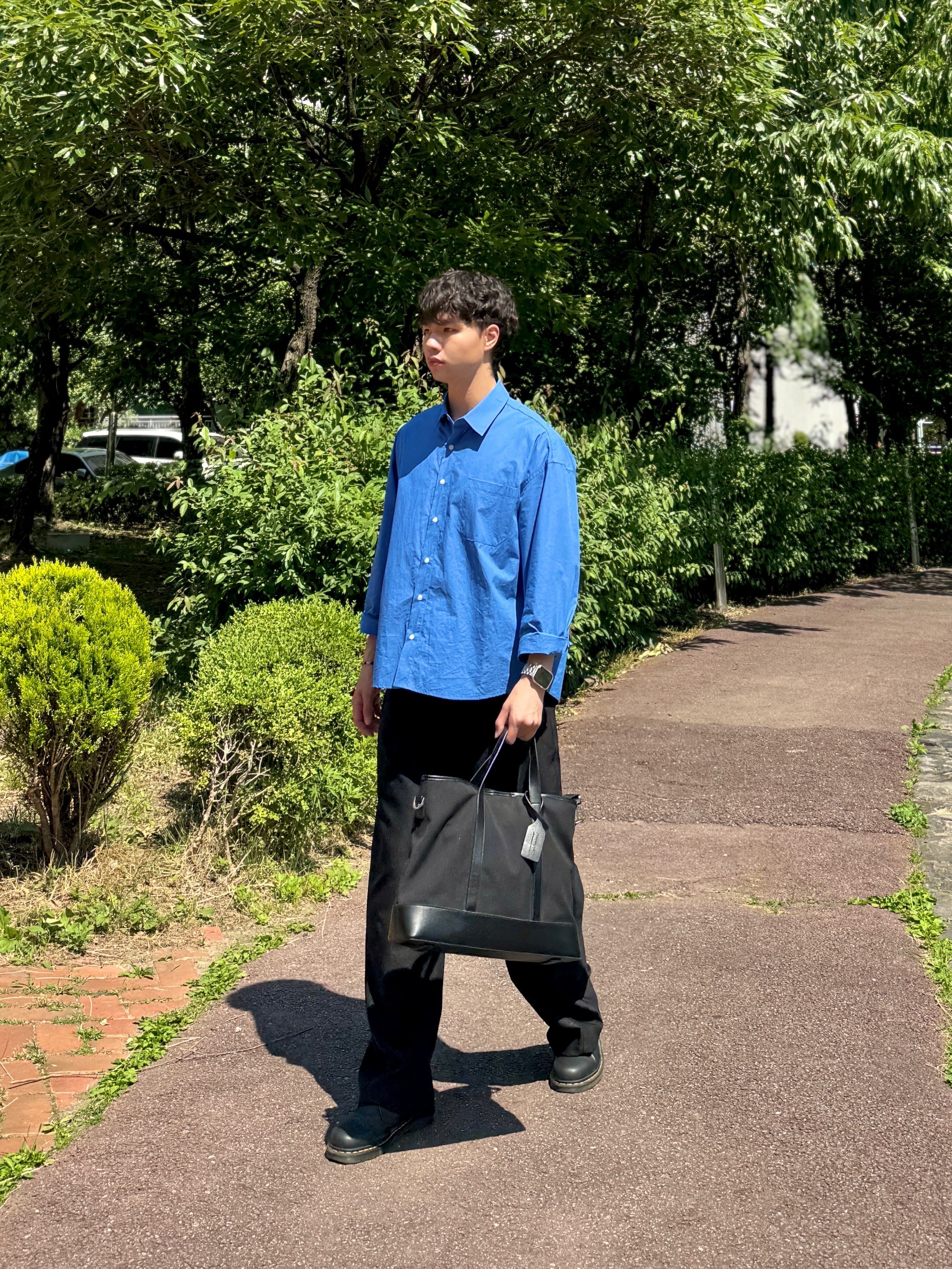 Dr. Martens 1461 Nappa Black 착용 스타일 - 3