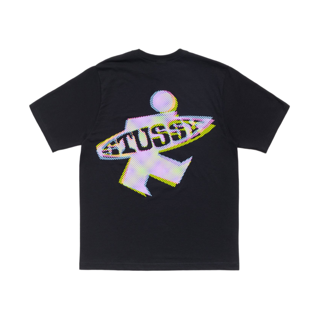 1905195 Stussy Dot Surf Puff Print T-Shirt Black