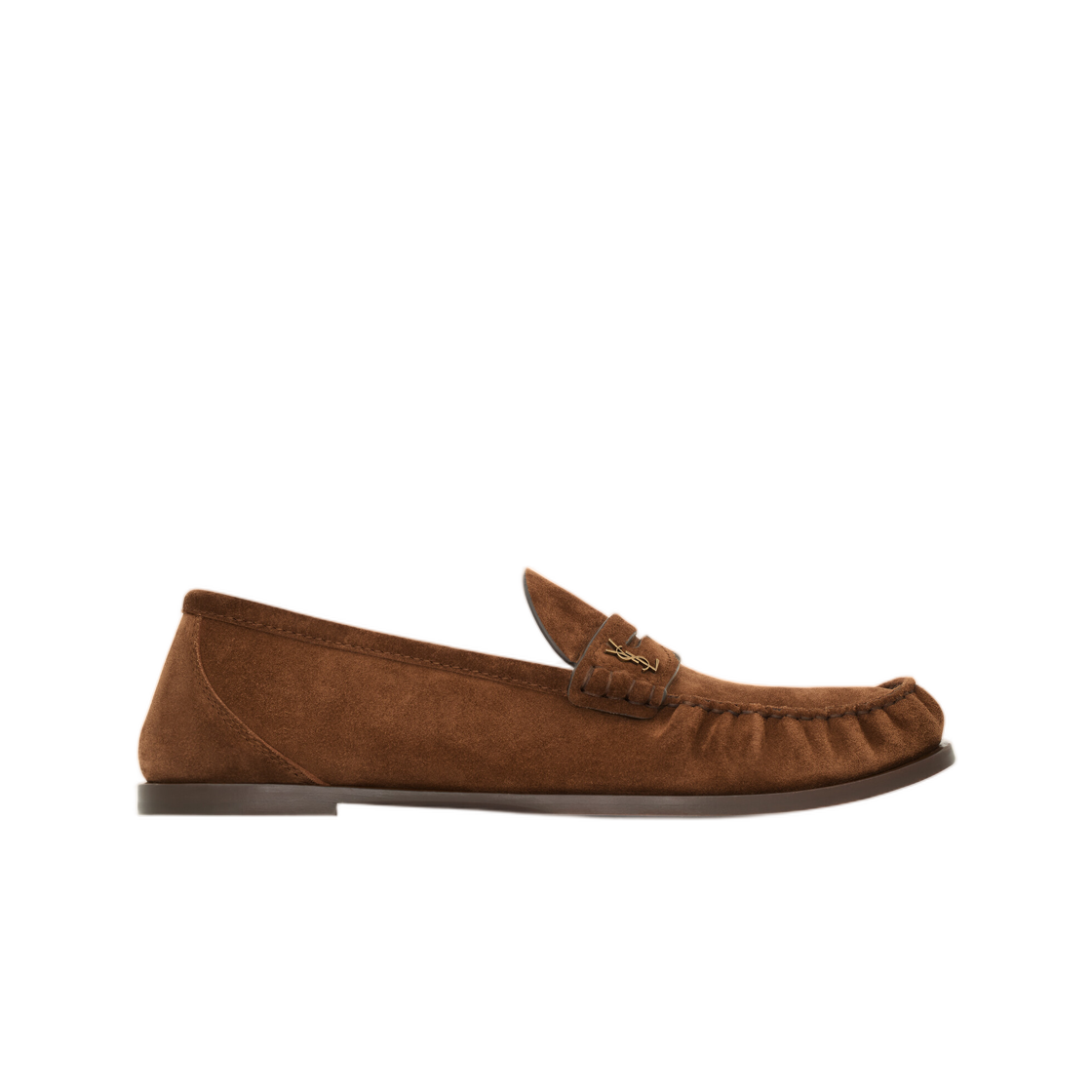 생로랑 로퍼 스웨이드 스너프(Saint Laurent Loafers in Suede Snuff) - 1