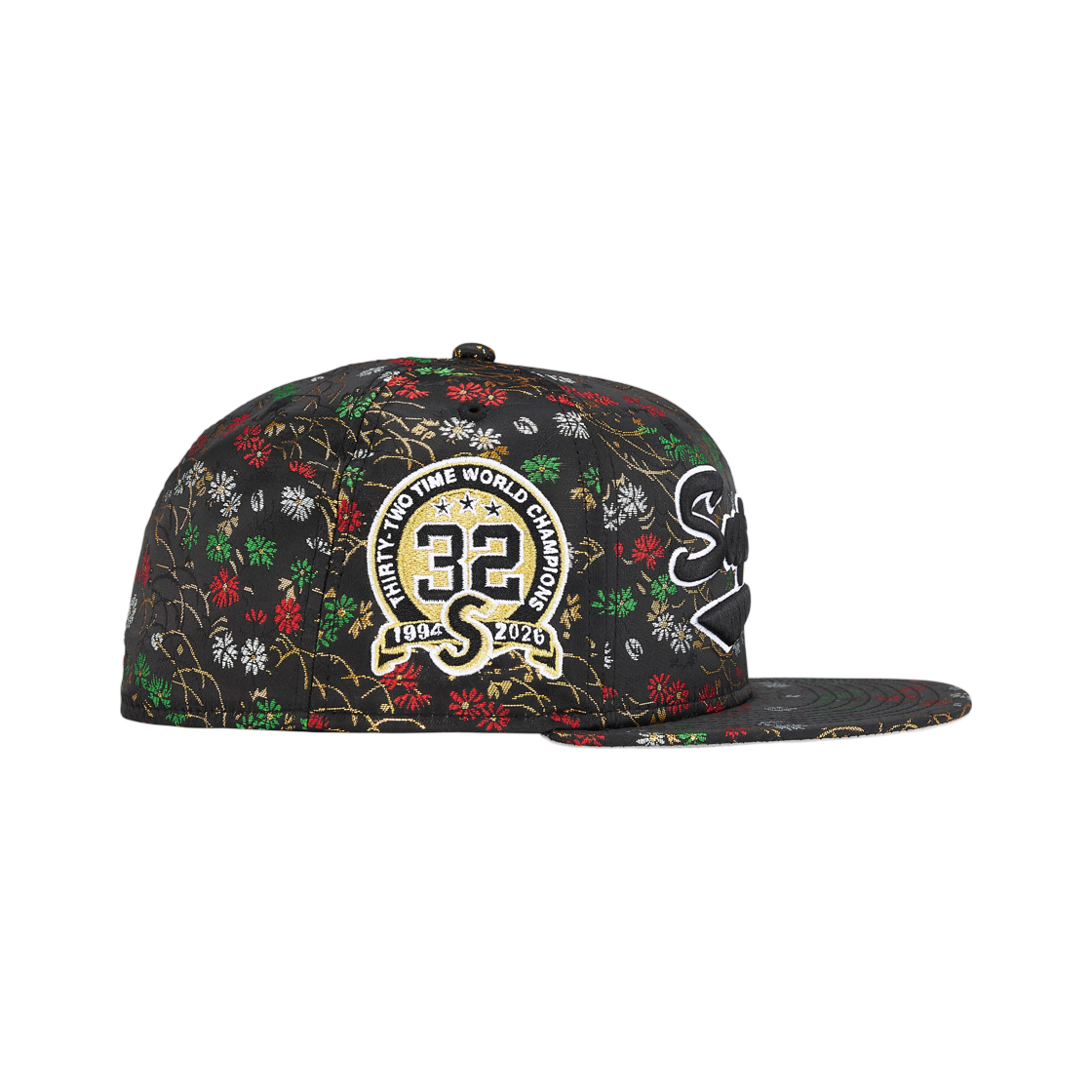 슈프림 플로럴 자카드 뉴에라 블랙 - 26SS | Supreme | KREAM