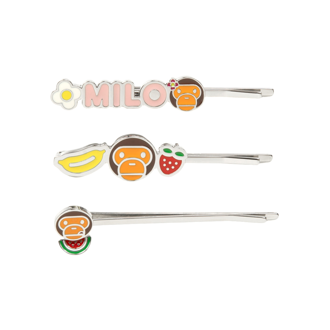- BAPE Baby Milo Hair Pin Set Silver