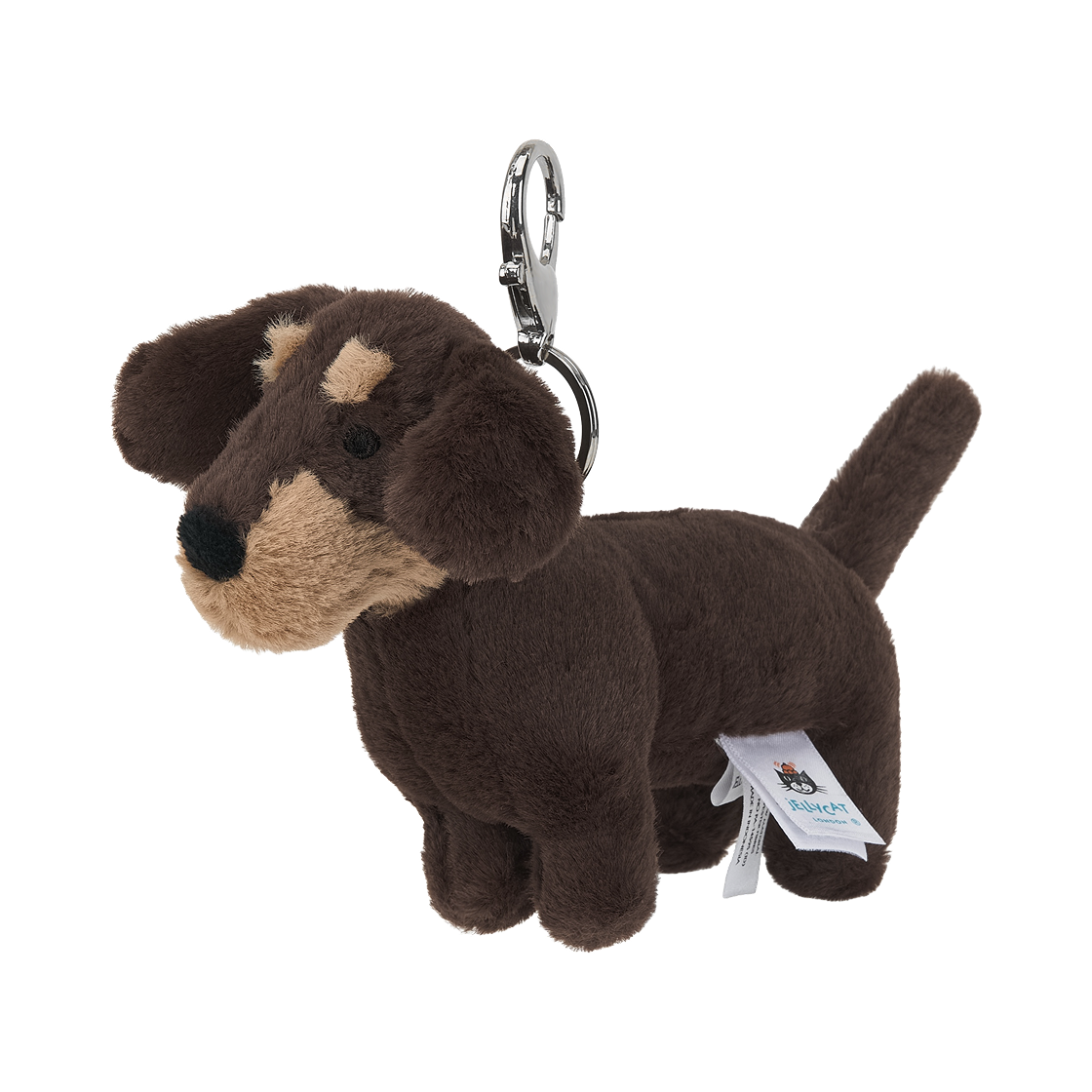 젤리캣 오토 소세지 도그 백 참 브라운(Jellycat Otto Sausage Dog Bag Charm Brown)